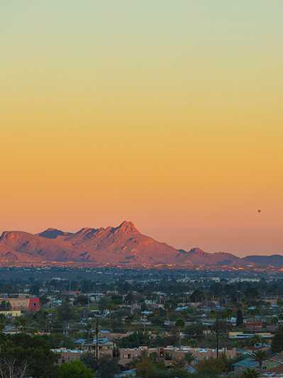 Mountain range in tucson