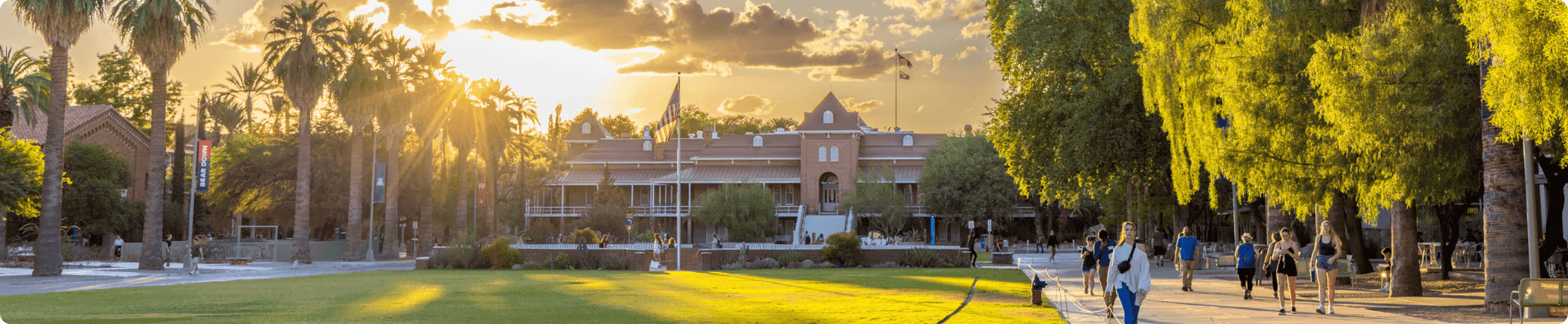 University of Arizona mall and Old Main